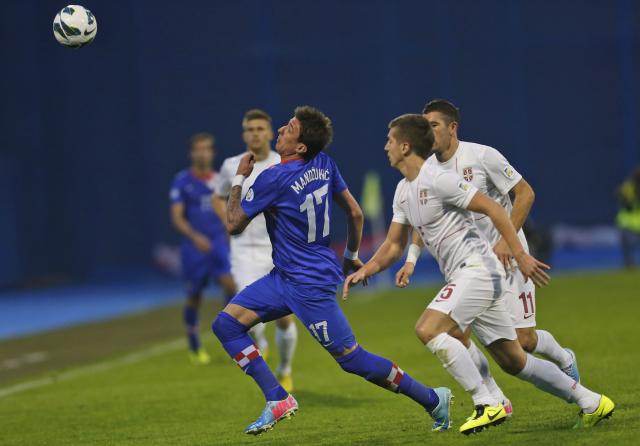 Fudbalska reprezentacija Srbije izgubila je od selekcije Hrvatske sa 2:0 u utakmici A grupe kvalifikacija za Svjetsko prvenstvo 2014. godine..
