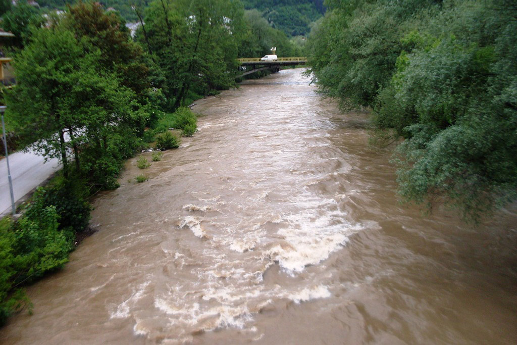 Foča: Nabujala rijeka Ćehotina, ali je i dalje u svom koritu...