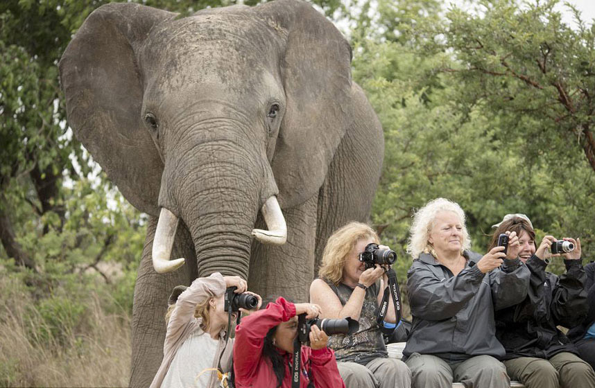 Turisti u Zimbabveu u prirodnom rezervatu
