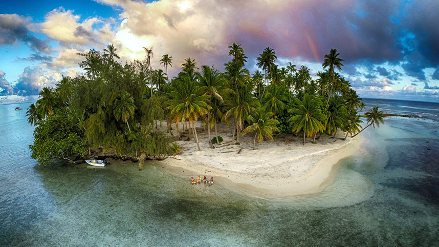 Fotografija koja je osvojila treće mjesto u kategoriji "Priroda" - Taha, Francuska Polinezija (Lost Island) - (Foto: Dronestagram/Marama Photo Video)