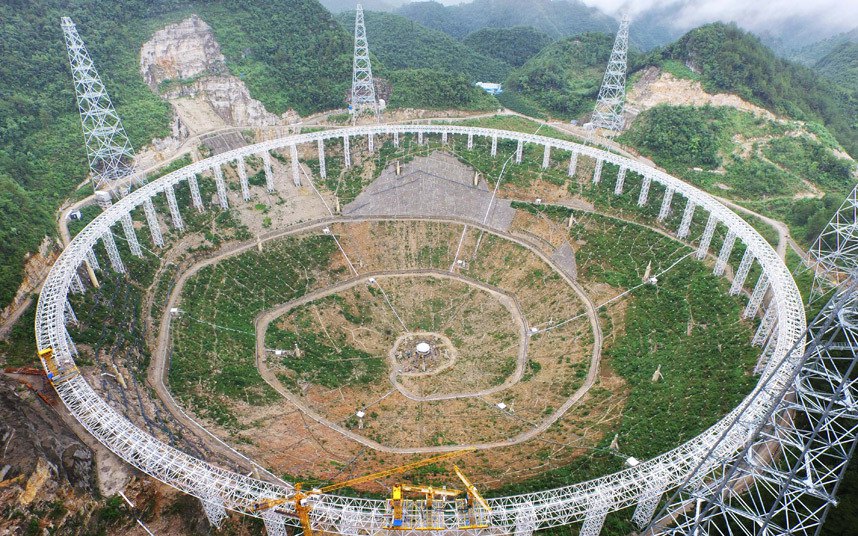 U Kini je počelo montiranje najvećeg radio teleskopa (5oo metara) na svijetu.   (Foto:BARCROFT MEDIA)