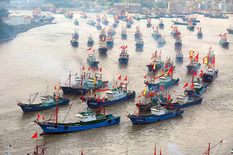 Ribarski brodovi u Kini