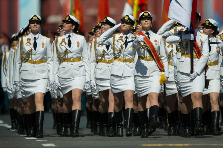 Pripadnice oružanih snaga Ruske Federacije...