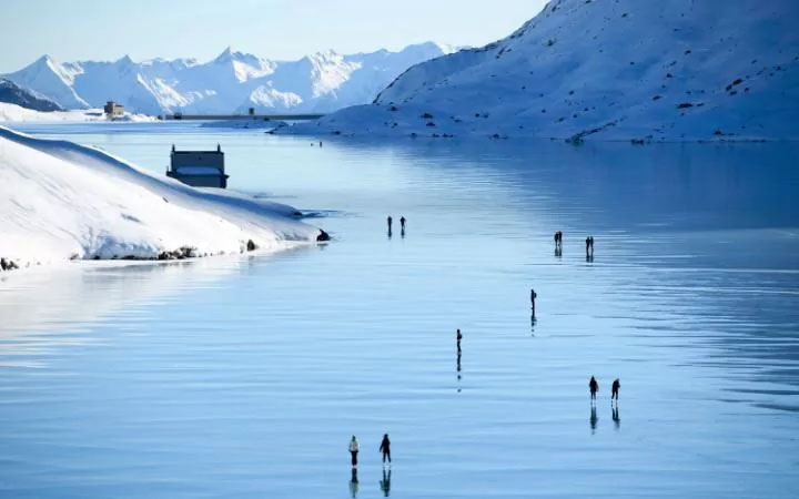 Zaleđeno jezero Švajcarska