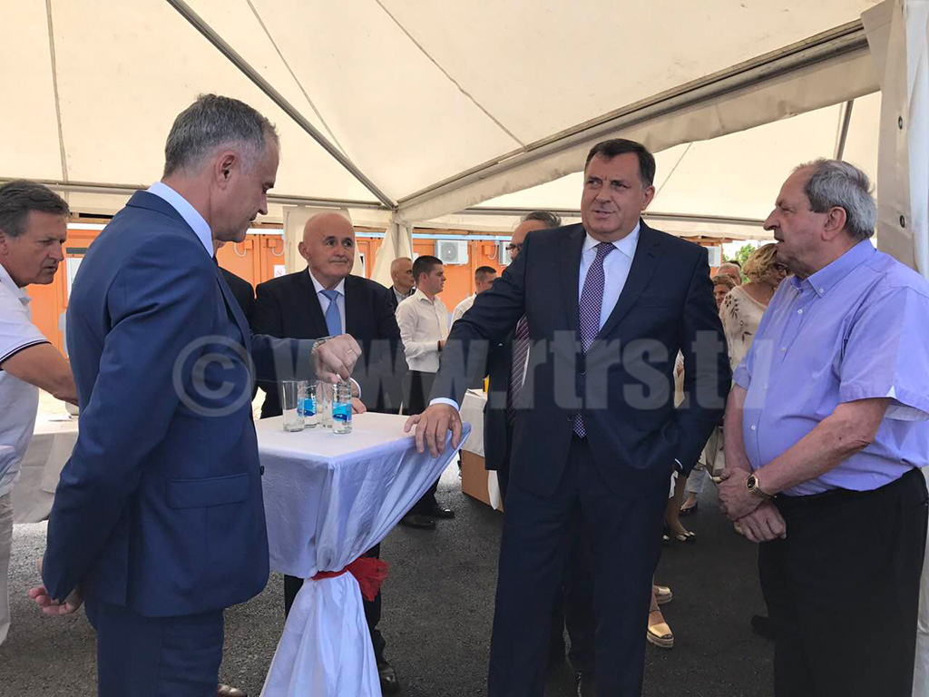 Predsjednik RS Milorad Dodik prisustvovao polaganju kamena temeljca za Delta planet