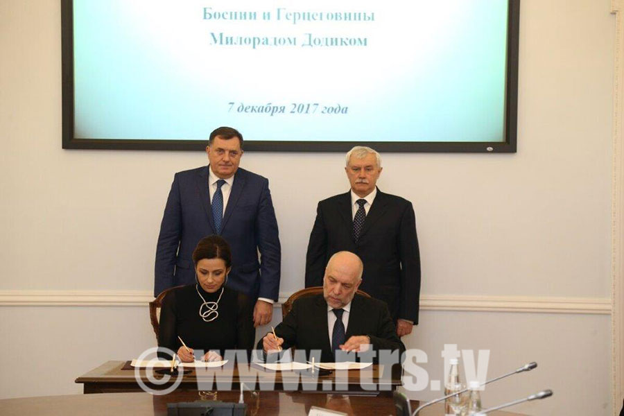 Dodik u Sankt Peterburgu, potpisani sporazumi o saradnji