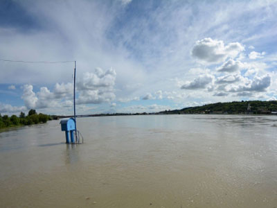 Dunav, poplave - Beočin - Foto: TANЈUG