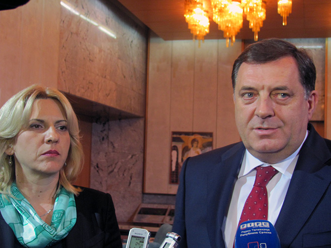 Željka Cvijanović i Milorad Dodik - Foto: SRNA