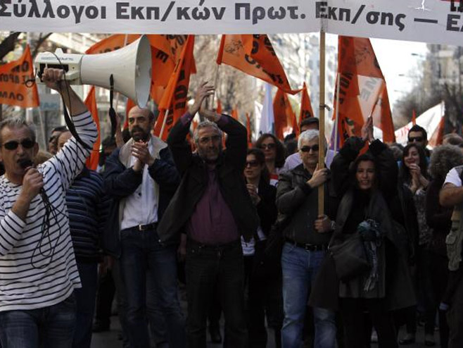 Štrajk u Grčkoj - Foto: TANЈUG