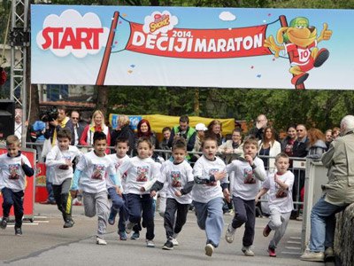 Dječiji maraton u Beogradu - Foto: TANЈUG