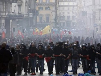 Protesti u Rimu - Foto: Blic/AFP
