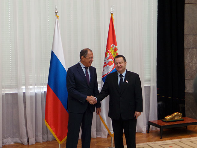 Sergej Lavrov i Ivica Dačić - Foto: RTRS