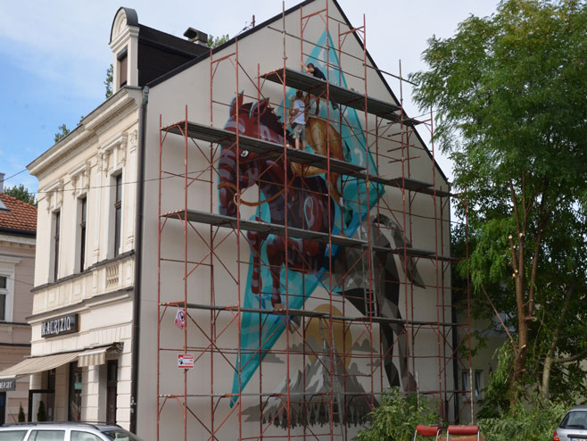 Mađar Atila Samoži - mural "Transformacija" - Foto: SRNA