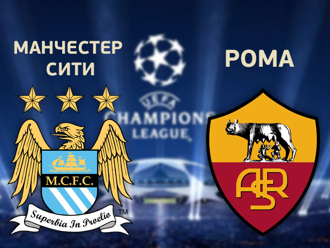 Liga šampiona: Mančester siti - Roma - Foto: RTRS