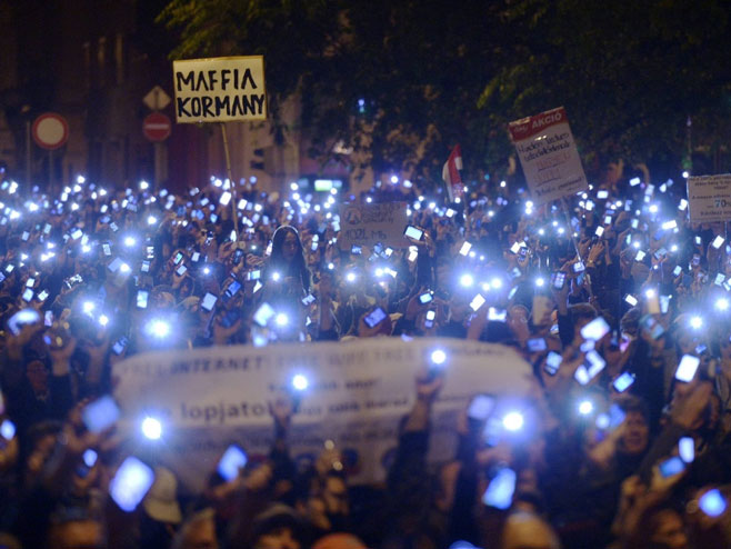 Demonstracije u Mađarskoj - Foto: bild.de