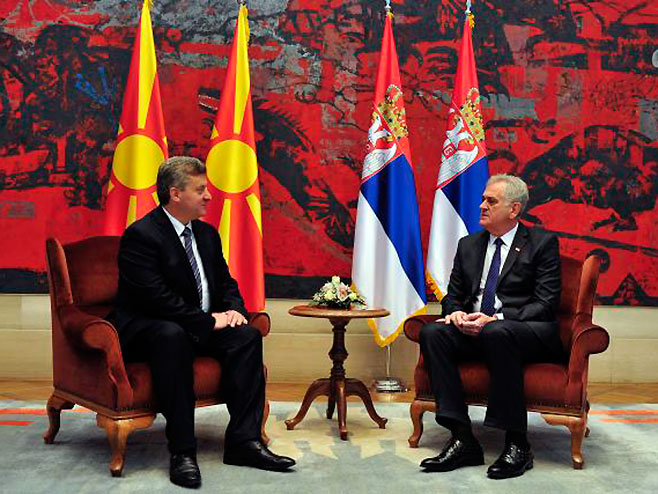 Predsjednik Makedonije Đorđe Ivanov i predsjednik Srbije Tomislav Nikolić - Foto: TANЈUG