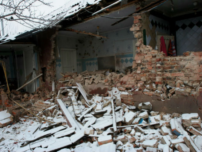 Razrušena kuća u Donjecku - Foto: RIA Novosti