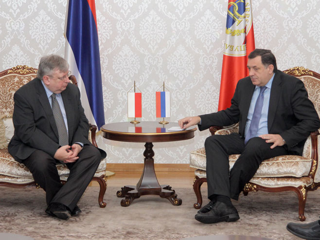 Predsjednik RS Milorad Dodik i poljski ambasador u BiH Andržej Kravčuk - Foto: SRNA