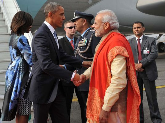 Obama u Indiji - Foto: AFP/Getty images