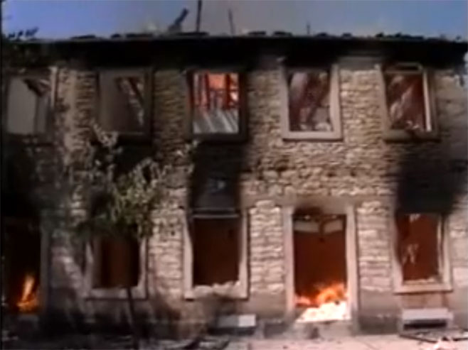 Uništavanje kuća u Kistanju nakon "Oluje" - Foto: Screenshot