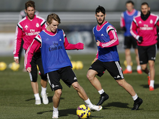 Martin Edegor na treningu Real Madrida - Foto: Getty Images