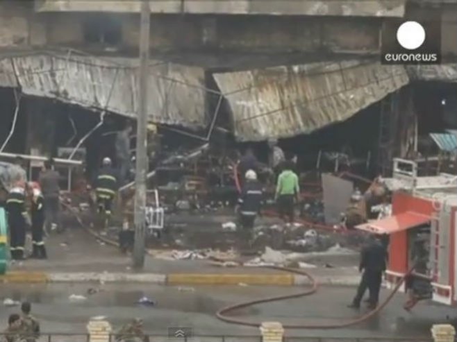 Bombaški napad u Bagdadu (Screenshot from Euronews video) - 