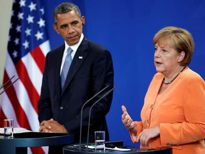 Barak Obama i Angela Merkel (arhiv) - Foto: Beta/AP