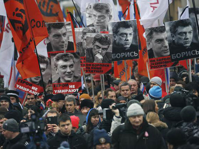 Moskva: Protesti zbog ubistva Nemcova - Foto: Beta/AP
