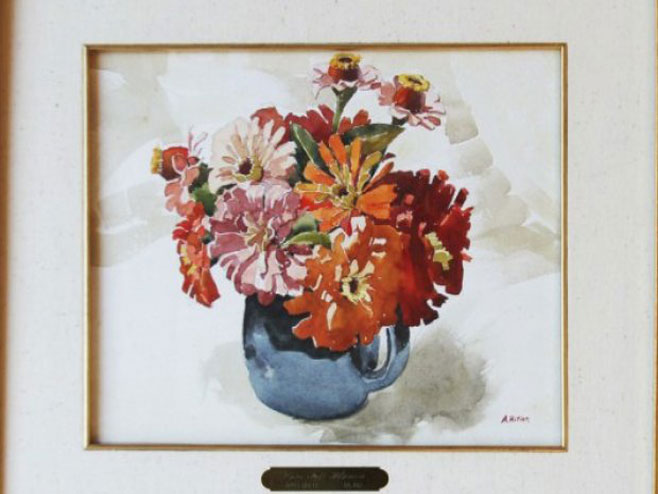 Hitlerov akvarel "Vaza" - Foto: ilustracija