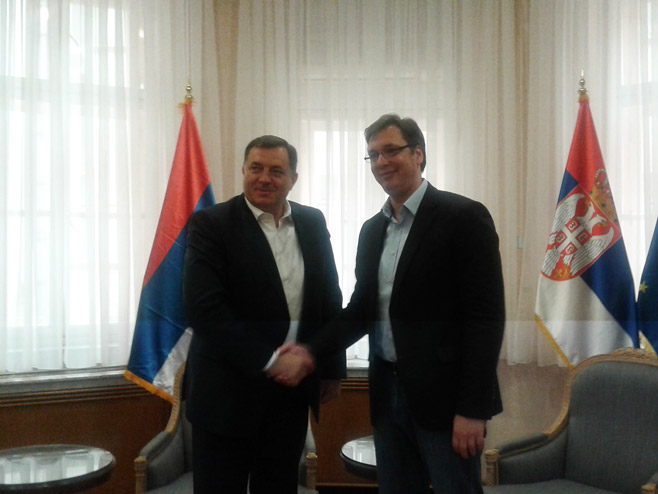 Sastanak - Milorad Dodik i Aleksandar Vučić (arhiv) - Foto: SRNA