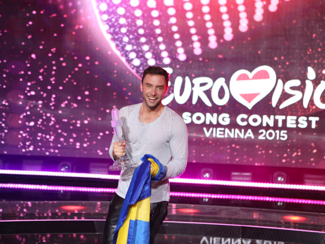 Mans Zelmerlev i pjesma "Heroes" donijeli Švedskoj pobjedu na 60. „Pjesmi Evrovizije“ - Foto: AFP