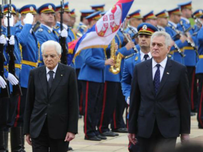 Nikolić i predsjednik Italije Serđo Matarela - Foto: TANЈUG