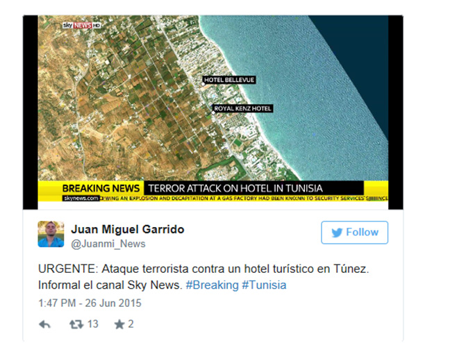 Teroristički napad u Tunisu (Foto: Twitter) - 