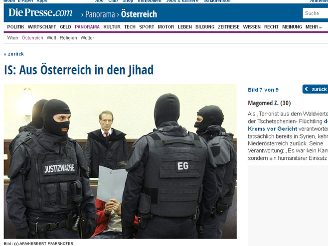 Prese: Beč centar evropskih islamista - Foto: Screenshot