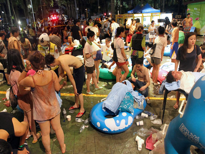 Tajvan: nesreća u vodenom parku - Foto: AFP
