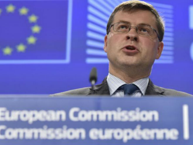 Potpredsjednik Evropske komisije Valdis Dombrovskis - Foto: AFP
