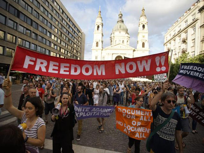 Budimpešta: Protesti - Foto: AP