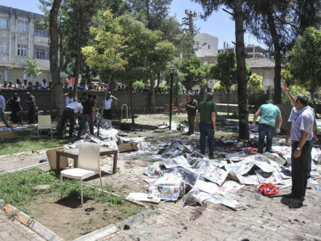 Eksplozija u turskom gradu Suruč - Foto: Anadolija