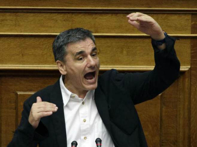 Grčki ministar finansija Euklid Cakalotos - Foto: AP