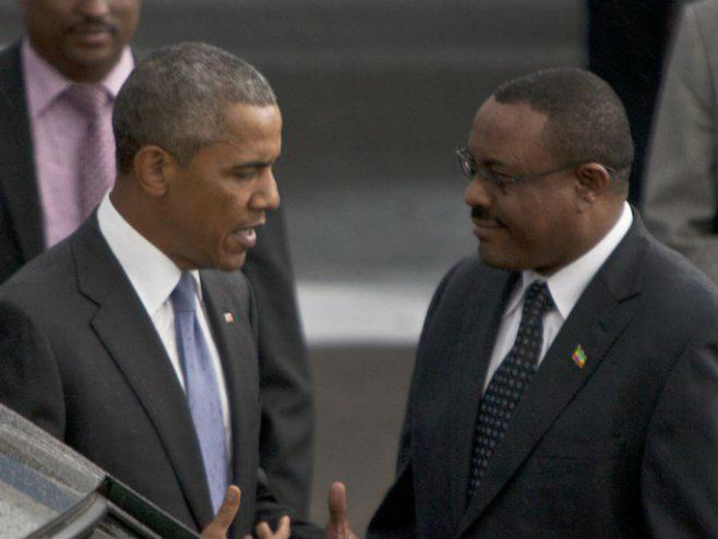 Obama i premijer Etiopije Hajlemarjam Desalenj - Foto: AP