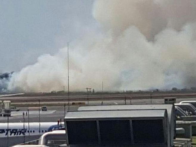 Požar kod rimskog aerodroma - Foto: nezavisne novine