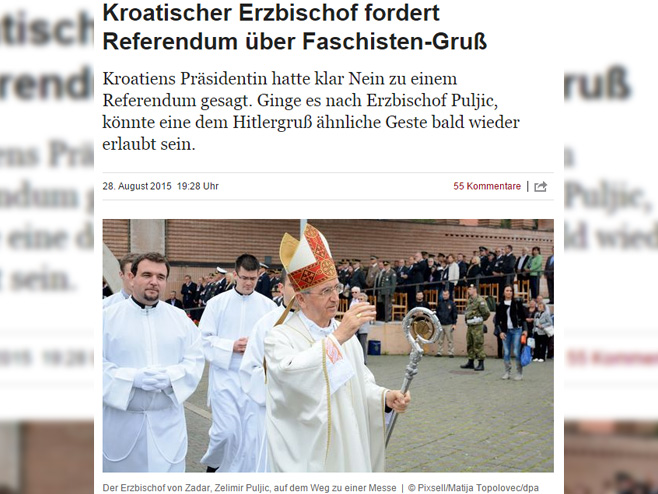 Nadbiskup poziva na referendum o ustaškom pozdravu (foto: www.zeit.de) - 