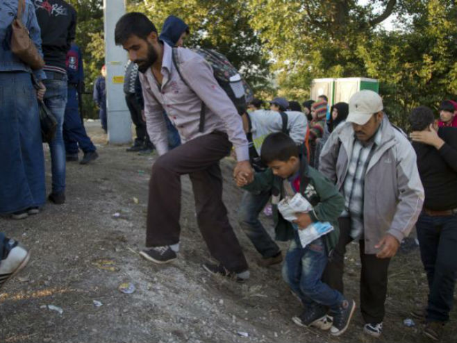 Migranti na granici Srbija - Mađarska (foto: AP - Darko Bandić) - 