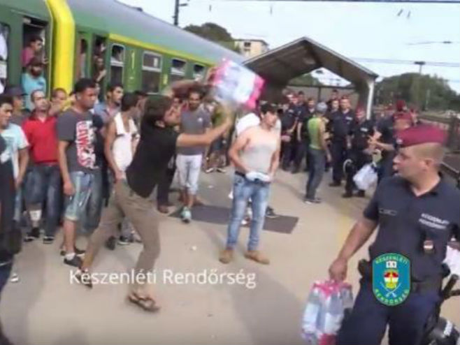 Nezadovoljne izbjeglice u Mađarskoj - Foto: Screenshot