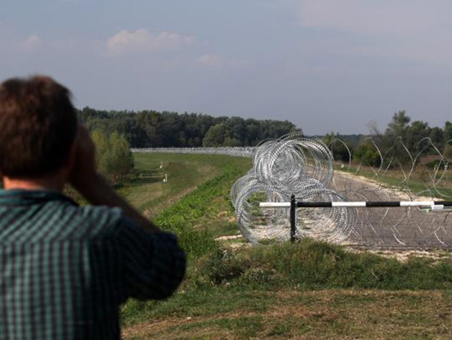 Mađarska: bodljikava žica - Foto: TANЈUG