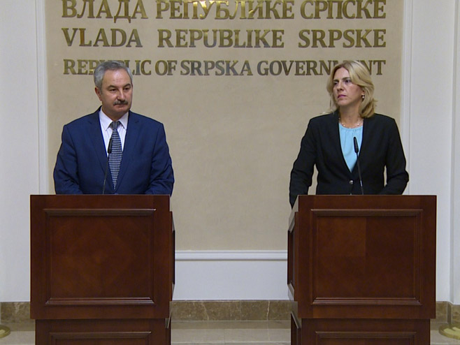 Željka Cvijanović i Elgiz Idrisović Kačajev - Foto: RTRS