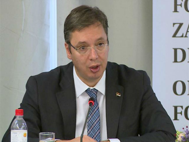 Vučić na regionalnoj konferenciji o izbjegličkoj krizi (foto: Tanjug/Screenshot) - 