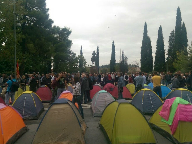 Protest u Podgorici (foto: Vijesti online) - 