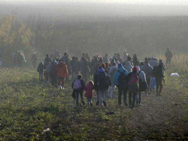 Izbjeglice na granici Srbije i Hrvatske - Foto: AP
