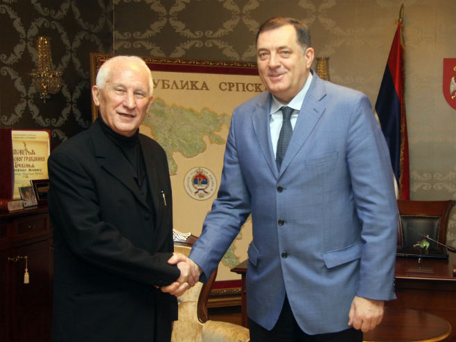 Sastanak Dodik - Bećković - Foto: SRNA